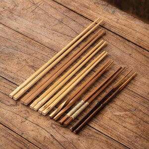 箸 竹製 ロング 取り分け箸 公衆箸 エコフレンドリー サステナブル 和風 和モダン レトロ アンティーク調 家庭用 食卓用 鍋料理 寿司用 おしゃれ デザイン箸 シンプル 丈夫(x2)