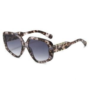 サングラス UV400カット 多角形 ビッグフレーム シンプル おしゃれ 個性的 欧米風 ジェンダーレス ドライブ レジャー アウトドア 旅行 タウンユース PCフレーム