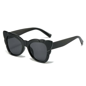 サングラス レディース UVカット UV400 フルリム バタフライフレーム 黒縁 PC素材 ドライブ サイクリング レジャー 旅行 アウトドア おしゃれ 個性的