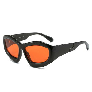 サングラス 男女兼用 キャッツアイ型 UV400カット シンプル 個性的 トレンド ヒップホップ 欧米風 おしゃれ ドライブ スポーツ アウトドア サイクリング 紫外線対策 ファッション小物