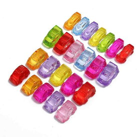 おもちゃ キッズ アクリル製 DIY クリスタル風 カラフル ジープ ミニカー 宝石 お菓子すくい クレーンゲーム 景品 4in1 知育玩具 手作りキット