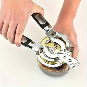 キッチンツール 多機能オープナー ステンレス製 缶切り 栓抜き 蓋開け 瓶蓋開け キャップオープナー ジャーオープナー 省力 簡単 握りやすい 家庭用 調理器具 便利グッズ