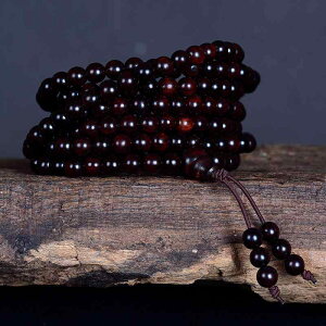 念珠 メンズ レディース 男女兼用 インド小葉紫檀 牛毛紋 老材 緑檀 紫光檀 バービーサンダルウッド 4mm 216珠 天然木珠 ブレスレット ネックレス お守り 開運