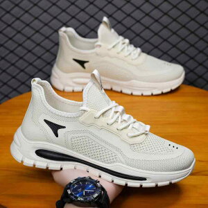 シューズ メンズ メッシュ素材 高通気性 防臭 耐摩耗性 滑り止め 軽量設計 万能 カジュアル 通勤 作業用 安全靴 紐靴 ブラック 春夏