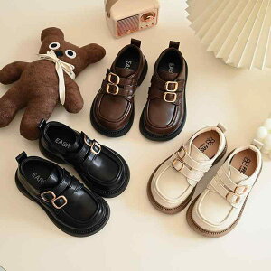 シューズ キッズ 女の子 プリンセス風 ブリティッシュスタイル フォーマル 発表会 入学式 卒園式 通園 お受験 ローファー フラットシューズ PUレザー マジックテープ 滑り止め ゴム底 ブラッ