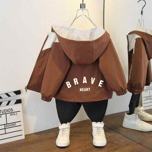 アウター 男の子 キッズ フード付き ジップアップ ポリエステル素材 ジャケット ウインドブレーカー 春秋 柔らかい おしゃれ 韓国風 カジュアル キャラクター柄