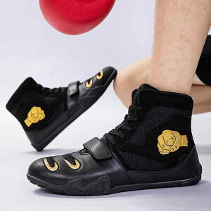 格闘技シューズ メンズ 男性用 ホールド感 通気性 軽量設計 滑り止め ボクシング レスリング サンダ トレーニング ミドルカット メッシュアッパー ラバーソール 室内 ジム 練習用 オールシ