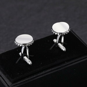 カフスボタン メンズ 男性用 ユニーク ビール瓶蓋 モチーフ 個性派 おしゃれ 銅製 電気メッキ加工 フレンチカフスシャツ ドレスシャツ スーツ フォーマル ビジネス 結婚式 パーティー 披露