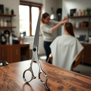 美容ハサミ プロ用 美容師 理容師用 理髪用 すきバサミ セニングシザー カットシザー 散髪用ハサミ ヘアカット 6.0インチ シルバー