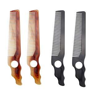 コーム メンズ 男性用 プラスチック製 オールバック ポマードヘア バーバースタイル フラットトップ 角刈り 刈り上げ スキ 毛量調整 プロ仕様 ヘアカット スタイリング 理髪店 ヘアサロン