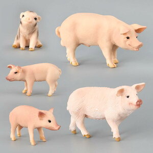 動物模型 リアル 子豚 フィギュア 置物 精密プラスチック製 ジオラマ ミニチュア 情景 オブジェ コレクション デスクトップ飾り テラリウム アクアリウム アクセント