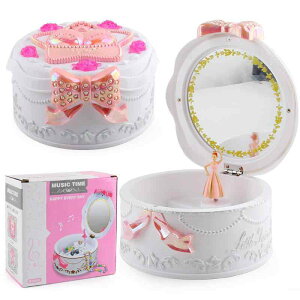 オルゴール バレリーナ 回転式 DIY オリジナル 手作り ミュージックボックス プラスチック製 モダン シンプル おしゃれ かわいい 白 ピンク インテリア雑貨 誕生日 プレゼント 癒し 置物