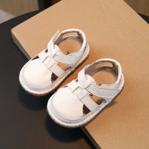サンダル ベビー キッズ 男の子 女の子 夏用 ソフトソール 滑り止め つま先保護 通気性 ファーストシューズ あんよ靴 0歳 1歳 2歳 3歳 牛革 マジックテープ カジュアル