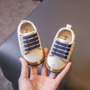 シューズ ベビー 1歳 2歳 男女兼用 ファーストシューズ ウォーキングシューズ ソフトソール 通気性 マジックテープ キャンバス 春秋 韓国風 カーキ ベージュ ブラック