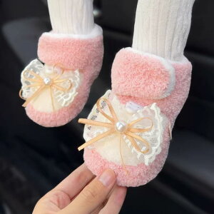 ファーストシューズ ベビー 男の子 女の子 スノーブーツ 保温 厚手 裏起毛 滑り止め フリース素材 マジックテープ 秋冬 冬用 切り替えカラー かわいい ピンク ブラウン ブルー 0歳 1歳 向け