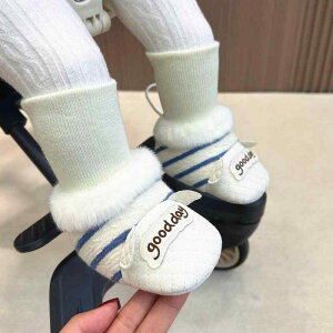 ベビーソックスシューズ 男女兼用 秋冬 裏ボア あったか 厚手 滑り止め ソフトソール ファーストステップ 0歳 1歳 脱げにくい 室内履き コットン かわいい