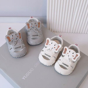 ベビーサンダル ファーストシューズ 男の子 女の子 男女兼用 新生児 0歳 1歳向け 赤ちゃん靴 よちよち歩き マジックテープ 着脱簡単 春夏 かわいい カートゥーンデザイン 合成革 フェイクレ