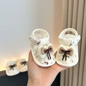 ベビーサンダル 女の子 夏 通気性 滑り止め ソフトソール つま先保護 脱げにくい 0〜1歳 ファーストシューズ あんよ靴 マジックテープ コットン かわいい 動物柄