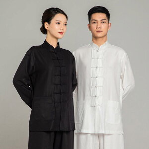太極拳服 男女兼用 春夏 テンセル麻 リネン混 吸汗速乾 接触冷感 武術 練習着 演舞服 稽古着 カンフー服 無地 セットアップ 上下セット ゆったり 大人用 豊富なサイズ 多色展開