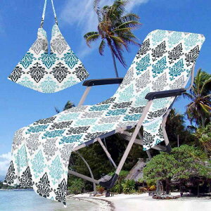 ビーチチェアカバー 吸水速乾 マイクロファイバー 大判 3D花柄デザイン プール 海水浴 リゾート レジャー アウトドア 日光浴 快適 タオル生地 多彩な柄(x2)