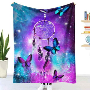 ブランケット フランネル毛布 あったか 二重 厚手 ドリームキャッチャー柄 やわらか クラシック ひざ掛け 昼寝 エアコン対策 ソファカバー 掛け布団 オールシーズン 春秋(x2)