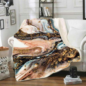 毛布 ブランケット ポリエステル 二枚合わせ 厚手 あったか 暖かい 3Dデジタルプリント 立体模様 ソファカバー ソファケット マルチカバー 冬用 シンプルモダン(x2)