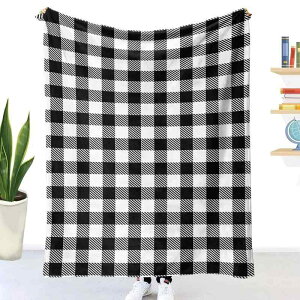 ブランケット 3Dプリント フランネル 厚手 ダブル チェック柄 かわいい ひざ掛け エアコン対策 ポリエステル オールシーズン 大判 ソファーカバー 掛け布団(x2)