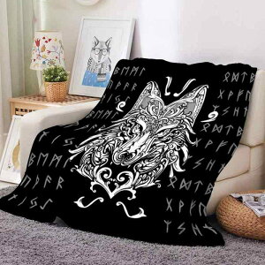 ブランケット 二重構造 厚手 3Dデジタルプリント 幾何学模様 シンプルモダン ソファカバー スクエア型 冬用 ポリエステル フランネル ボア ふわふわ(x2)