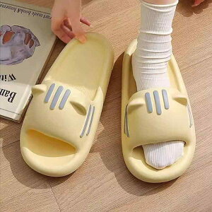 サンダル 男女兼用 厚底 雲のような履き心地 マシュマロソフト 滑り止め 静音 EVA素材 室内履き 部屋履き ルームシューズ お風呂 ベランダ 外履き スリッパ 春夏 カップル かわいい 猫耳