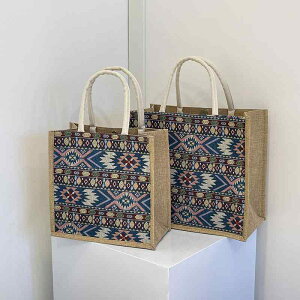 トートバッグ レディース 大容量 A4ファイル対応 ファスナー付き スマホ収納 通勤 通学 お仕事 デイリー エスニック柄 韓国風 かわいい 横型 スクエア 帆布 キャンバス ランチバッグ 弁当 春