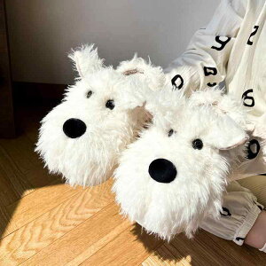スリッパ 防滑 あったか 厚底 ソフトソール かかと付き ふわふわ フェイクファー ルームシューズ レディース メンズ キッズ 親子 かわいい犬柄 刺繍 秋冬 室内履き 産後 マタニティ 冷え対策