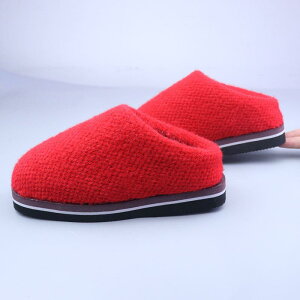 スリッパ メンズ 男性用 滑り止め 保温 あったか 裏起毛 ボア フェイクファー 冬用 手作り ルームシューズ 室内履き 厚手 布製 チェック柄 ミンクタッチ