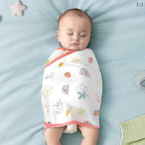 おくるみ ベビー 新生児 赤ちゃん 乳幼児 モロー反射対策 夜泣き対策 寝かしつけ 寝冷え防止 スリーパー 寝袋 夏用 薄手 春夏 綿100% 通気性 吸湿性 アフガン スワドル 包布 かわいい キャラク