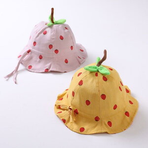 バケットハット ベビー 赤ちゃん用 UVカット 日よけ 紫外線対策 薄手 軽量 通気性 春夏秋 韓国風 かわいい おしゃれ ナイロン素材 つば広 サイズ調整可能 イエロー ピンク ブルー 0歳 1歳 2歳