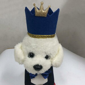 ペット用 帽子 犬 猫 子供用 誕生日 パーティー イベント 記念日 ハット クラウン 蝶ネクタイ 不織布 カラフル ブルー レッド ピンク(x2)