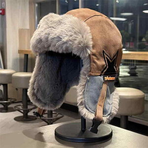 フライトキャップ メンズ レディース 秋冬 防寒 耳あて付き マスク一体型 猫刺繍 フェイクレザー 防風 保温 首元保護 韓国風 トレンド おしゃれ かわいい アウトドア スキー スノボ