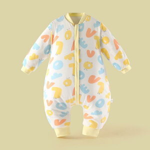 スリーパー ベビー 新生児 冬用 極厚 厚手 保温 暖かい 寝冷え防止 足付き 綿 コットン 分離型 高安全性 かわいい キャラクター柄 乳幼児 子供用
