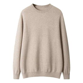 カシミヤセーター メンズ カシミヤ95%以上 保温性 暖かい クルーネック 長袖 ニット プルオーバー ゆったり オーバーサイズ ビッグサイズ シンプル カジュアル インナー 秋冬