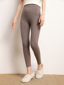 レギンス レディース 女性用 上質 純カシミヤ100% 高弾力 ストレッチ 保温性 あったか 薄手 スタイルアップ 細見え 美脚効果 ハイウエスト スキニーパンツ ボトムス