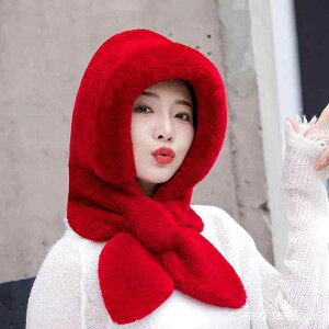 ニット帽 レディース 防寒 保温 あったか 裏起毛 厚手 耳あて ネックウォーマー一体型 ボア もこもこ 自転車 通勤 通学 アウトドア カジュアル 秋冬