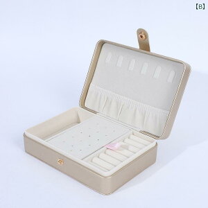 ジュエリーボックス アクセサリーケース 丸角 軽量 高級感 コンパクト 仕切り付き ネックレス リップ 口紅 化粧品 小物入れ 大容量 デスク収納 白 ピンク ゴールド シルバー ブルー ローズゴ
