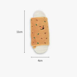 犬用おもちゃ 小型犬 ドッグ ノーズワーク 隠しおやつ 発声機能 ぬいぐるみ クロワッサン型 噛むおもちゃ 歯磨き 歯固め 知育 ストレス解消(x2)