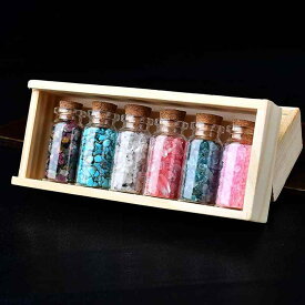 パワーストーン 天然石 浄化 開運 ウィッシュボトル さざれ石 願い石 トルマリン 白水晶 紫水晶 黄水晶 ピンク水晶