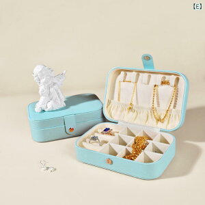 ジュエリーボックス 大容量 多機能 収納ケース 指輪 ピアス ネックレス イヤリング 携帯用 旅行用 PUレザー 高級感 高品質 上品 アクセサリーケース コンパクト