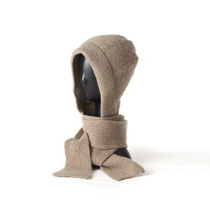 ニット帽 レディース 秋冬 カシミヤ 保温 厚手 ゆったり ネックウォーマー一体型 耳まで隠れる 首元まで暖かい シンプル プルオーバー フリーサイズ