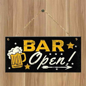 ドアプレート 木製 おしゃれ 長方形 ウォールデコレーション インテリア 装飾 表札 看板 ハンギング モダン シンプル クラフト 雑貨(x2)