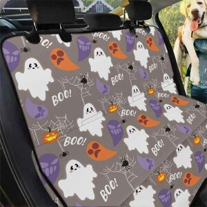 ペットシート 犬 猫 ハロウィン柄 車用 後部座席 汚れ防止 防水 滑り止め ドライブシート ポリエステル製 中型犬 大型犬 小型犬 飛び出し防止