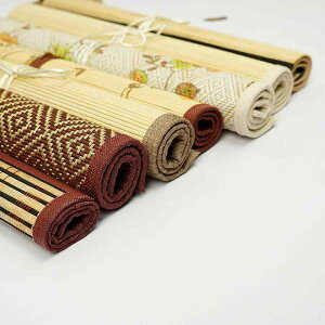 筆巻き 和風 レトロ 竹編み 学生用 書道筆ケース 大小サイズ対応 帆布製 厚手 ロールペンケース 和柄デザイン