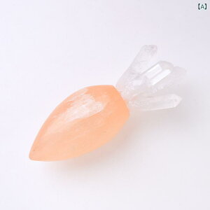 置物 ヒーリング 浄化 パワーストーン 天然石 クリスタル イエローセレナイト にんじん ホワイトクォーツポイント 卓上 インテリア オブジェ ホームデコレーション モダン