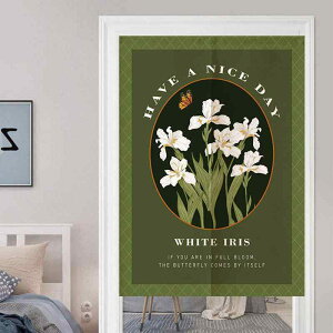 のれん 布製 プライバシー保護 目隠し 間仕切り ハーフ丈 アメリカンスタイル 飲食店 個室 キッチン 洗面所 トイレ リビング おしゃれ インテリア 吊り下げ ポリエステル 綿混(x2)